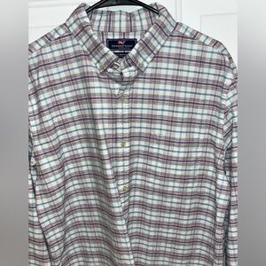 Vineyard Vines L/S Button Down Slim Fit Murray Plaid Style Shirt Men’s Large